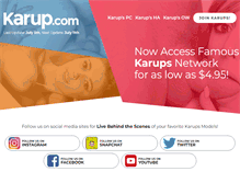 Tablet Screenshot of karup.com